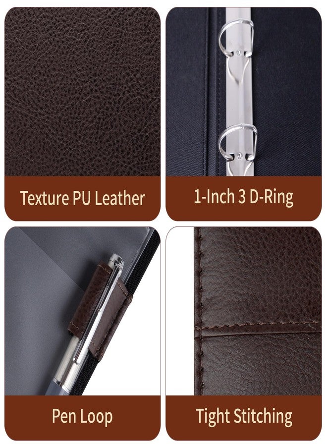 أنتنر مجلد شيكات أعمال من Antner بثلاث حلقات، يتسع لـ 600 شيك، مصنوع من جلد PU، مزود بجيب بسحاب، مناسب لمنظم شيكات بثلاثة أو تسعة ثقوب. - Image 4