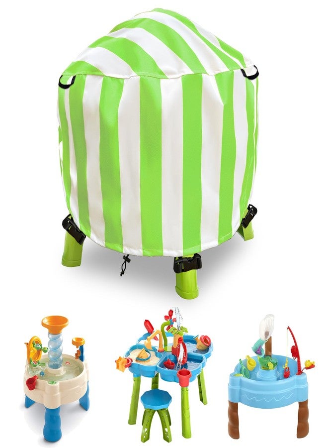 Aacabo Water Table Cover Spiralin' Seas Waterpark Outdoor Sand Water Play Table Cover 34X34X18 inch-(Cover only)-Green - Image 1