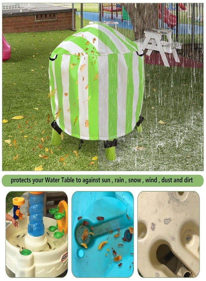 Aacabo Water Table Cover Spiralin' Seas Waterpark Outdoor Sand Water Play Table Cover 34X34X18 inch-(Cover only)-Green - Image 3