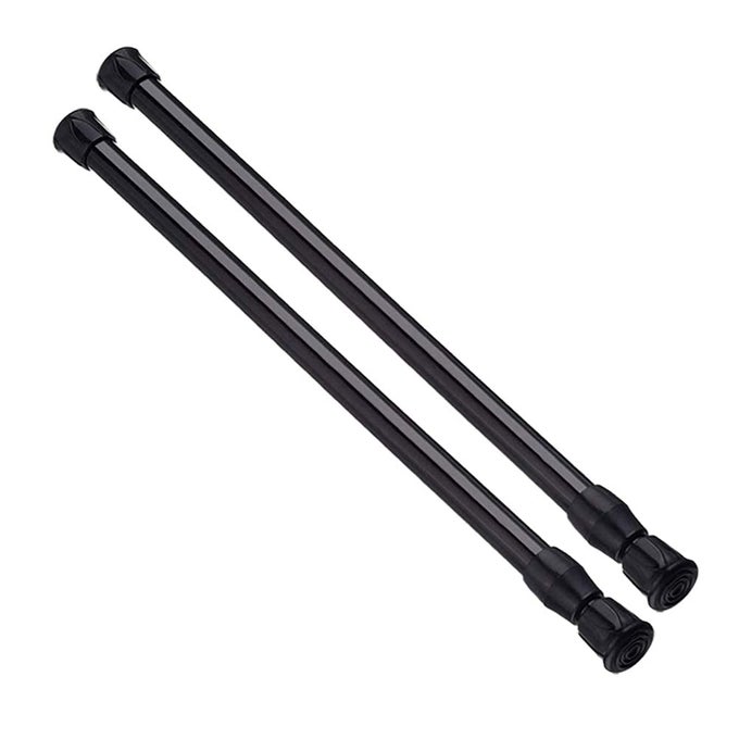 Spring Tension Curtain Rods Short Tension Rod Black17 to 282Pcs