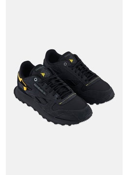 Reebok Kids Boy Classic Leather Lace Up Outdoor Shoes, Black  - Image 1