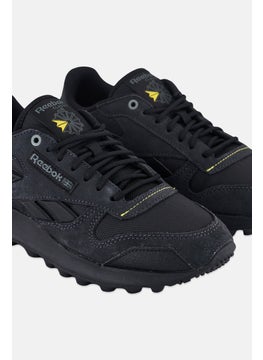 Reebok Kids Boy Classic Leather Lace Up Outdoor Shoes, Black  - Image 3