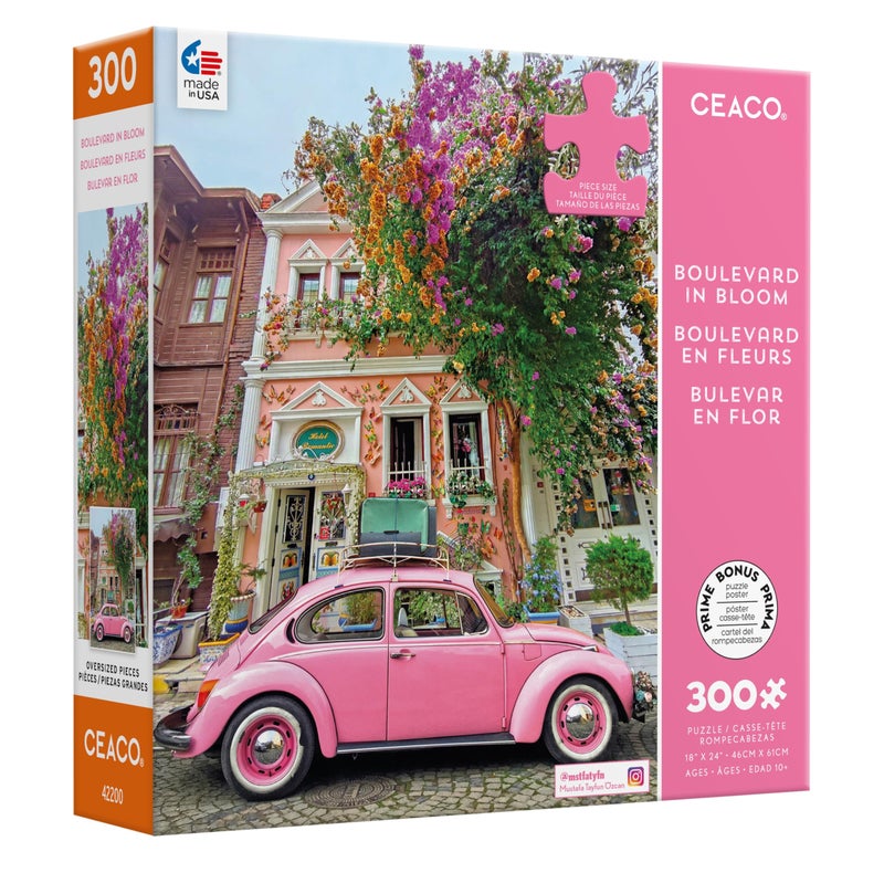 Ceaco - Scenic Photography - Boulevard in Bloom - 300 Piece Jigsaw Puzzle - Image 3