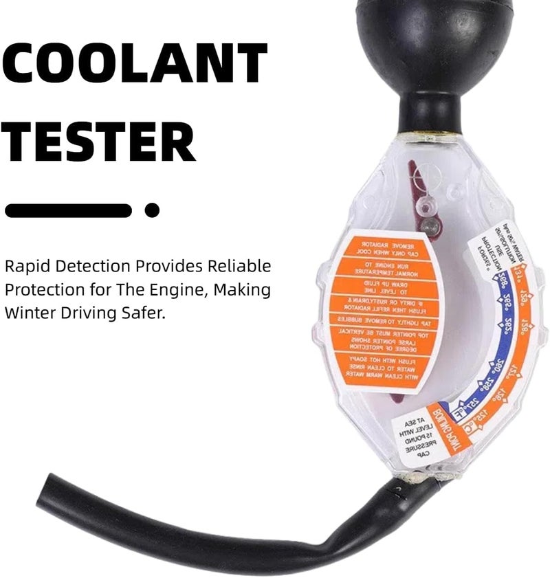 Kiuiom Antifreeze Tester, Radiator Antifreeze Gauge, Car Antifreeze Tester, Car Coolant Tester for Testing the Freezing Point of Coolant in the Water Tank and the Concentration of Antifreeze - Image 3