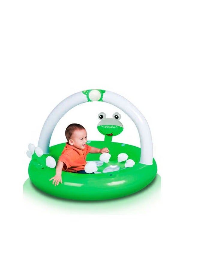 بست واي مسبح أطفال من بست واي حوض سباحة  بشكل ضفدع  - 98x94x69 سم - 26-52173 - Image 4