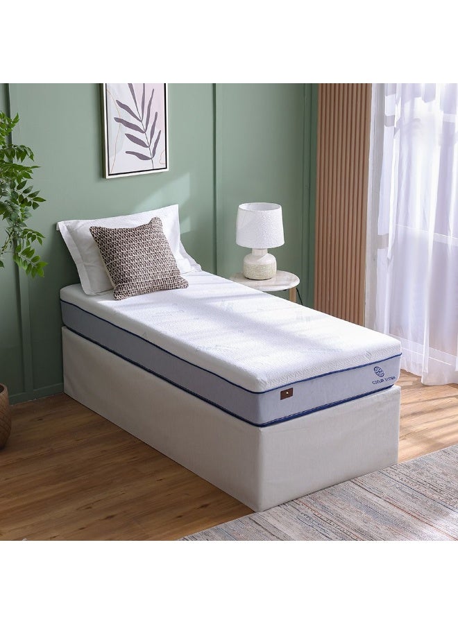 DANUBE HOME مرتبة بريس جل برو فيسكو ميموري فوم متوسطة النعومة بنظام النوابض الجيبية - سرير مفرد 90x190x25 سم | مريحة وداعمة | ضمان 20 سنة | مثالية لمنازل الإمارات - Image 5