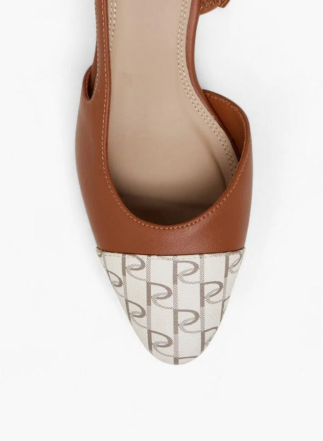 Paprika  Printed Shoes with Block Heels  | Best Price UAE