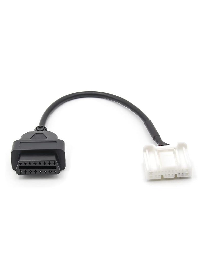 Generic 20 Pin OBD2 Diagnostic Cable for Tesla Model X and Model S Made Since Sep 2015, OBDII Adapter Harness for Model X and S  - Image 2