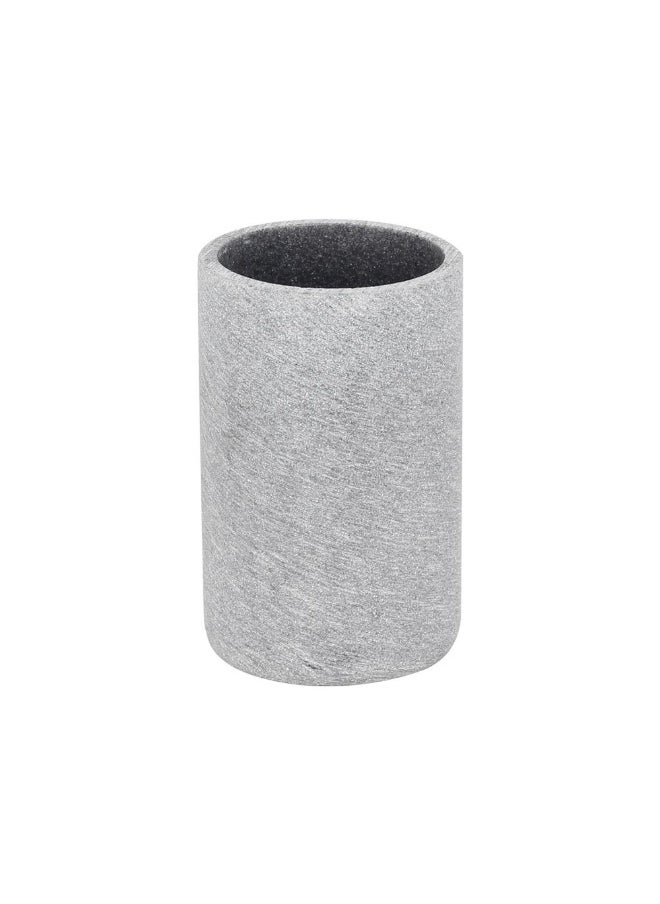 DANUBE HOME Danube Home Adelyn Tumbler - 7X10.7Cm Gray Sand Effect Ceramic Bathroom Accessory Stylish Toothbrush Holder For Kitchen, Bath & Laundry Durable Multi-Color Design Holder  - Image 2