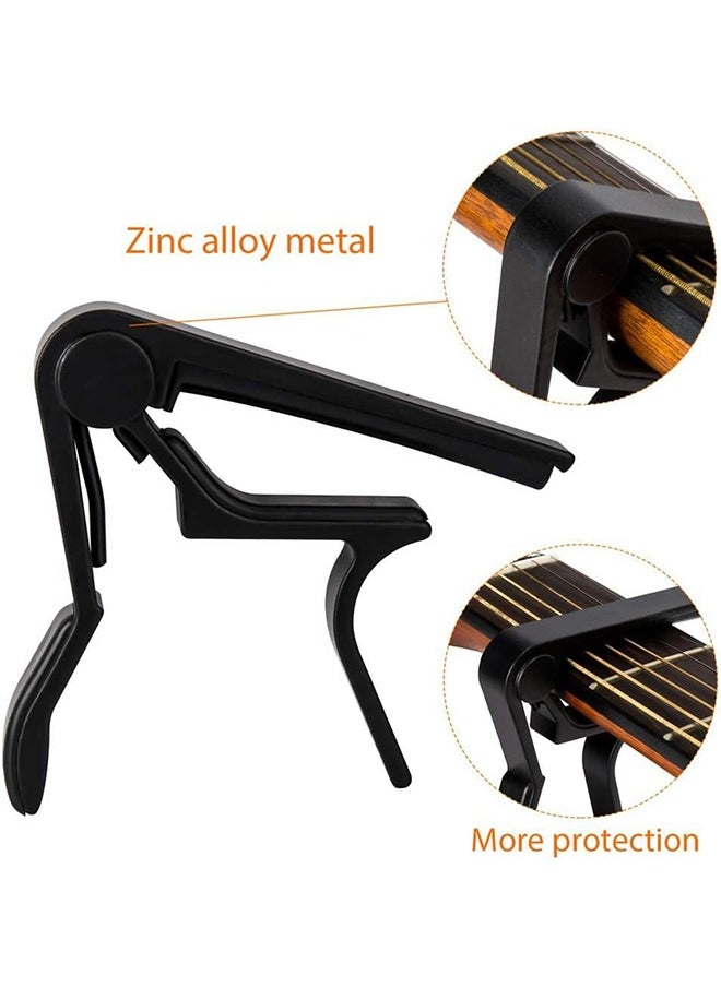 Ant - Guitar Capo, Acoustic Guitar Accessories Voice-Changer Clip for Ukulele Mandolin Bass (Black) - Image 1