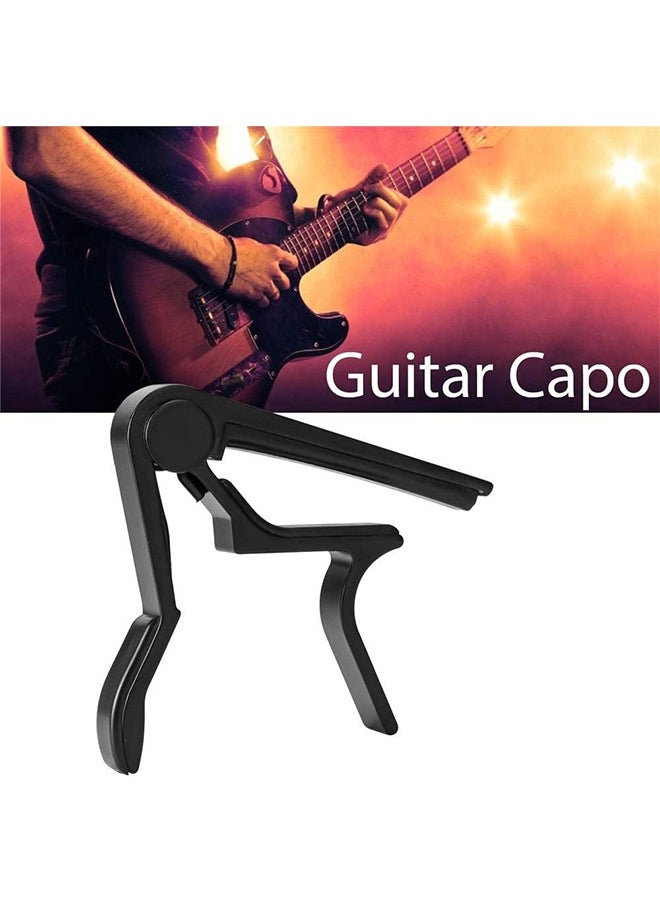 Ant - Guitar Capo, Acoustic Guitar Accessories Voice-Changer Clip for Ukulele Mandolin Bass (Black) - Image 1