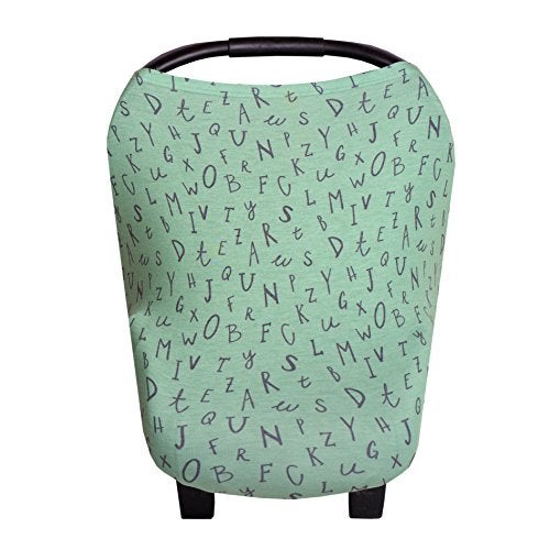 Copper Pearl Baby Car Seat Cover Canopy and Nursing Cover MultiUse Stretchy 5 in 1 Gift Poe by Copper Pearl - Image 1