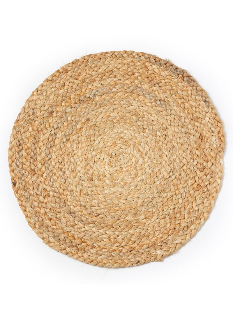 Raymond Natural Jute Placemats, Alhambra Round, Handwoven, 100% Jute Fiber for Dining Table, Décor - Set of 4 Round Placemats  - Image 5