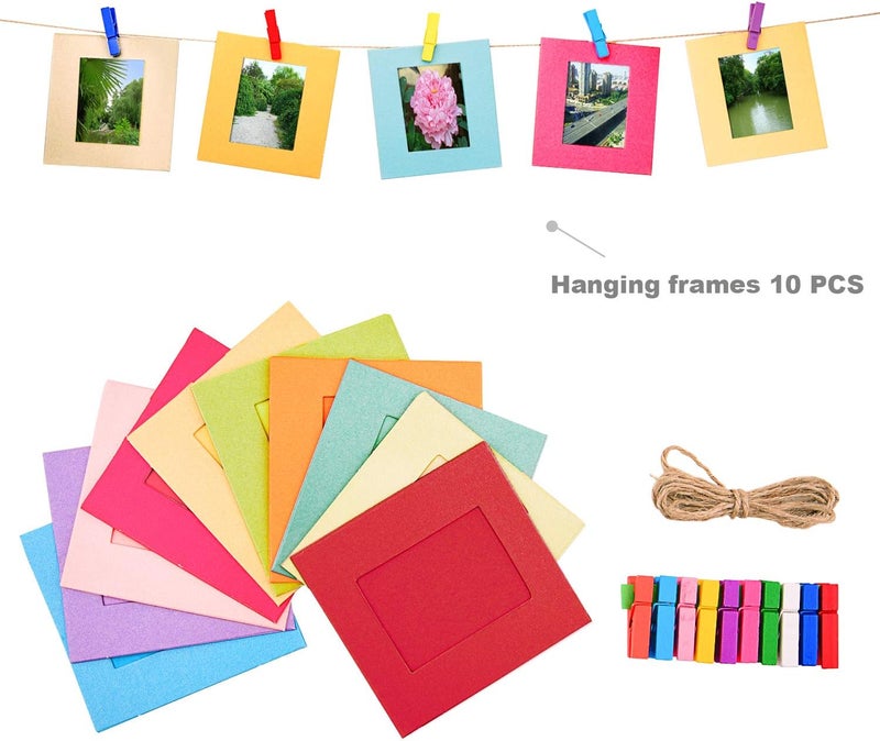 Sunmns 6 in 1 Colorful Bundle Kit Accessories Compatible with Fujifilm Instax Mini 12 11 9 8 90 70 Camera, Accessory Include Film Sticker, Desk Frames, Hanging Frame - Image 5