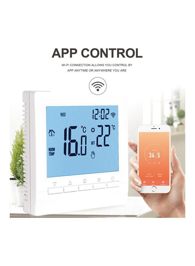 NIBEMINENT Portable WIFI Smart Heating Radiator Thermostat White  - Image 3