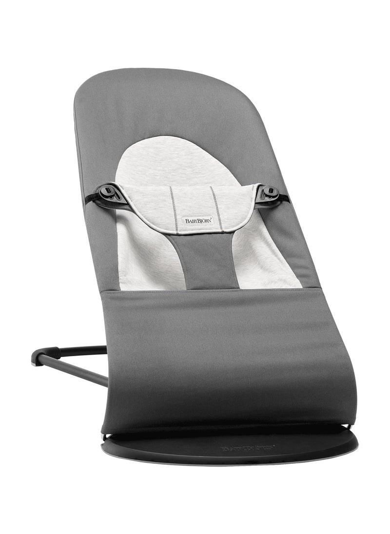 BABYBJORN - BabyBjörn Bouncer Balance Soft, Woven/Jersey, Dark grey/Grey - Image 1