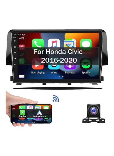 Android Screen For Honda Civic 2016 To 2020 2GB RAM 32GB Memory Support Apple Carplay Android Auto Full HD Touch Screen 9 Inch built In Bluetooth USB Radio WiFi Play Store Backup Camera included