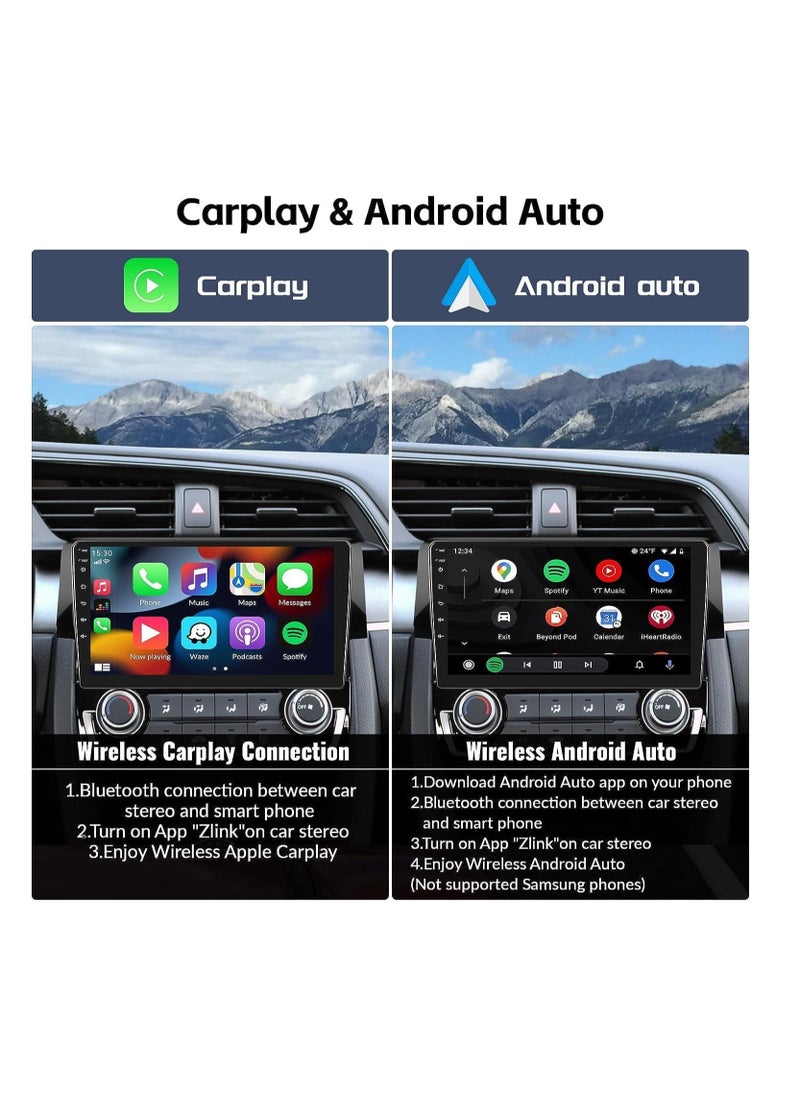 Android Screen For Honda Civic 2016 To 2020 2GB RAM 32GB Memory Support Apple Carplay Android Auto Full HD Touch Screen 9 Inch built In Bluetooth USB Radio WiFi Play Store Backup Camera included
