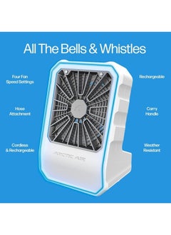Arctic Outdoor Evaporative Cooler, Portable & Ultra-Quiet Air Cooler with 4 Fan Speeds, USB Rechargeable, 6-Hour Battery Life, Great for the Beach, Pool, Deck, Garden & More  - Image 5