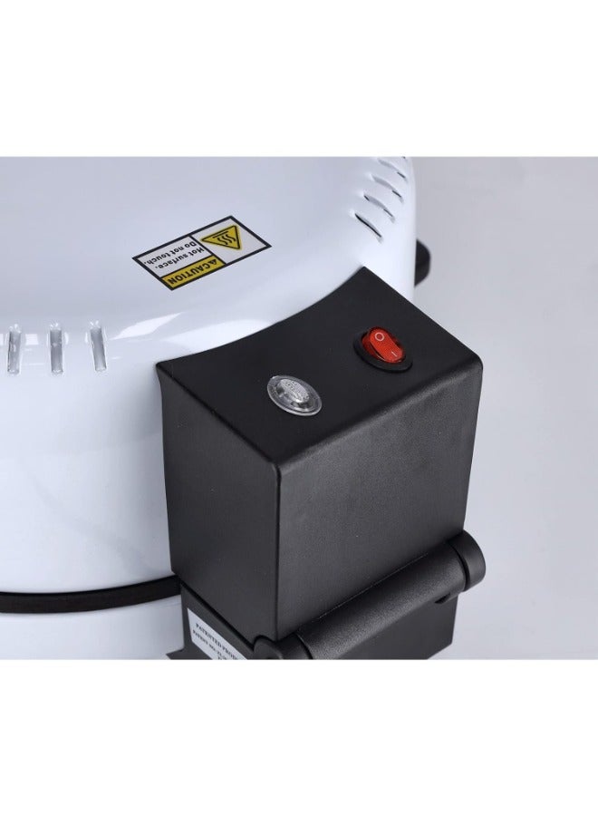 صانع الخبز والبيتزا العربي الأصيل: جهاز فرن الخبز المنزلي للمسرات اللذيذة - 1800 واط، أبيض، تسخين من الفولاذ المقاوم للصدأ، درجة حرارة قابلة للتعديل - مثالي للخبز المنزلي والبيتزا. - Image 3