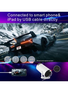 سبارك جهاز عرض محمول 5G WIFI Android11.0 يدعم 130 بوصة مسرح منزلي عالي الدقة 1080 بكسل للاستخدام الداخلي والخارجي متوافق مع TV Stick/HDMI/USB/PS5/iOS/PS4  - Image 5