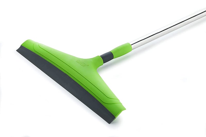Elexiq Telescopic Wiper for Bathroom Floor Cleaning Adjustable Stick Wiper 16inch Blade - Image 1