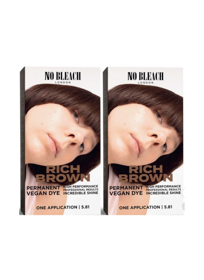 BLEACH LONDON - BLEACH LONDON Rich Brown Permanent Kit Duo - Image 1
