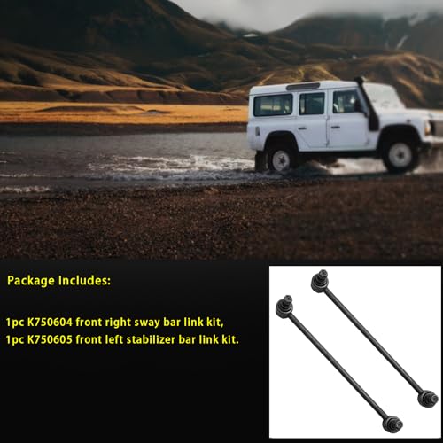 HHCM 2pc Front Sway Bar Link Kit K750604 K750605 for Honda Civic 2012 2013 2014 2015, Front Right Stabilizer Bar End Link and Front Left Sway Bar End Link for Acura ILX 2013 2014 2015 2016 2017-2022 - Image 3