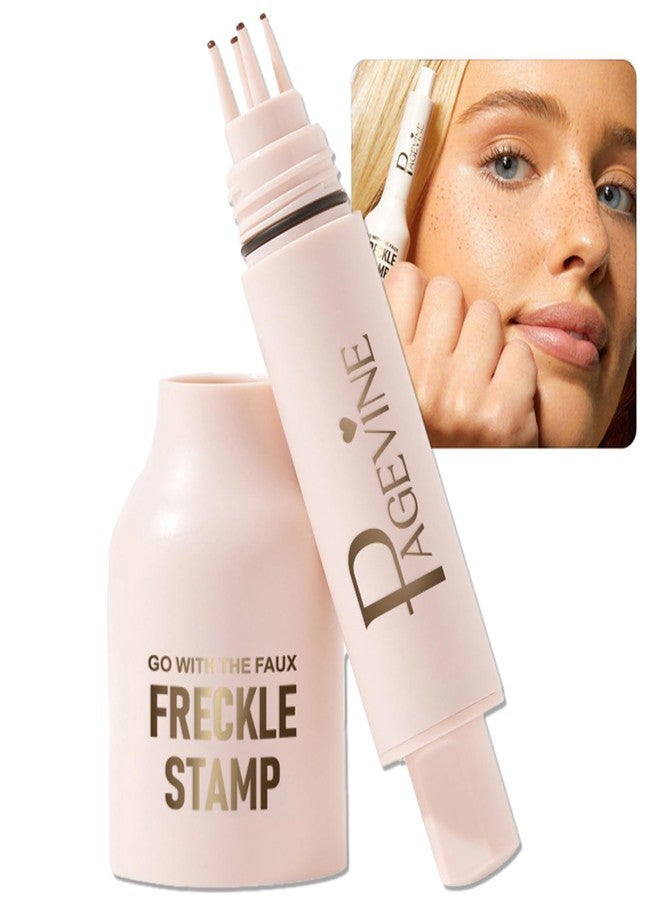 Deepmind Faux Freckle Stamp Pen, Waterproof Fake Freckles Stain Marker Pencil Tool for Natural and Lifelike Sunkissed Face Freckle Makeup, Quick Dry & Long-Lasting Freckle Stamp (1# Light) - Image 1