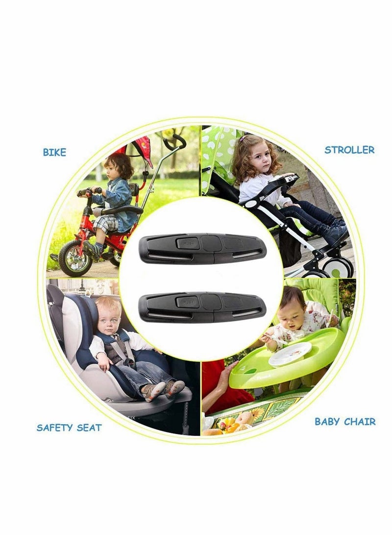KASTWAVE Car Safety Seat Strap Belt Lock Baby Child Harness Chest Clip Safe Buckle Black - Image 5
