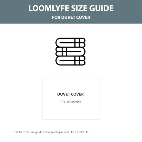 LOOMLYFE 200TC Premium Glace Cotton Duvet Cover/Comforter Cover/Rajai Cover/Blanket Cover/Quilt Cover for Double Bed with Zipper 90"x100" inches - YellowMultiFlower - Image 2