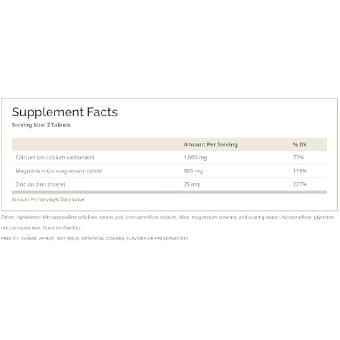 Windmill Calcium, Magnesium and Zinc Tablets 100 Tablets - Image 4