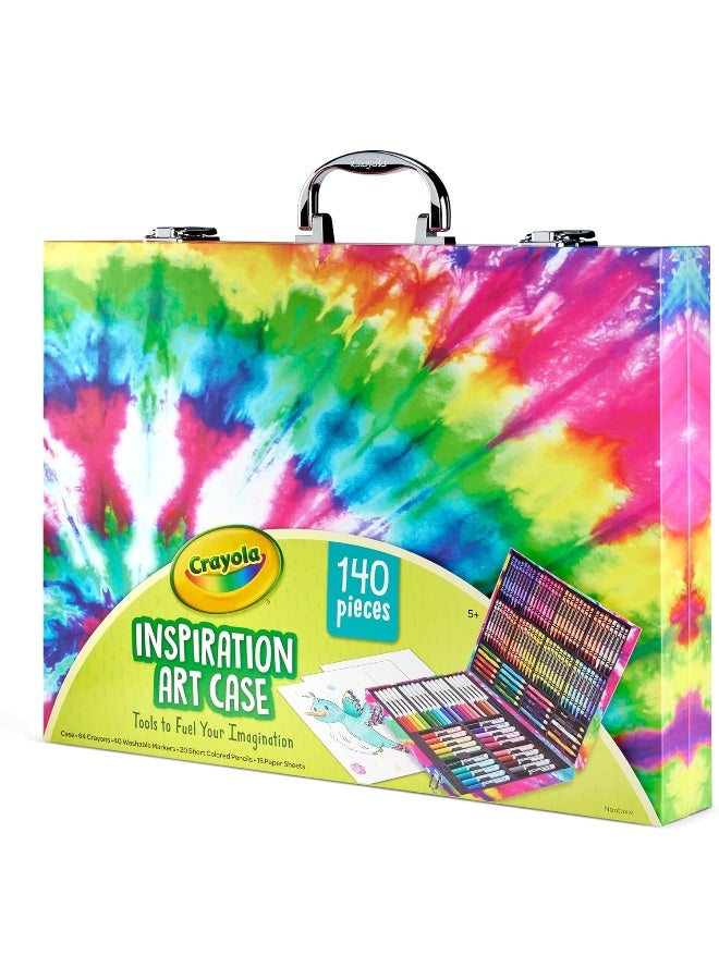 Crayola Inspiration Art Case in Pink, Gifts for Kids Age 5+, 140 Count - Image 1