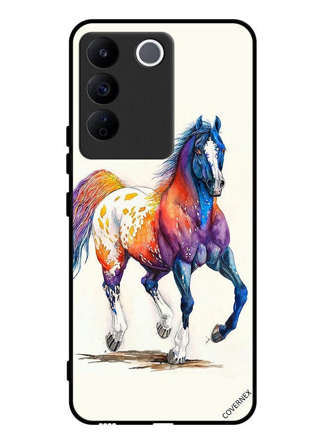 Covernex Protective Case Cover For Vivo V27e Horse Paint Art - Image 1
