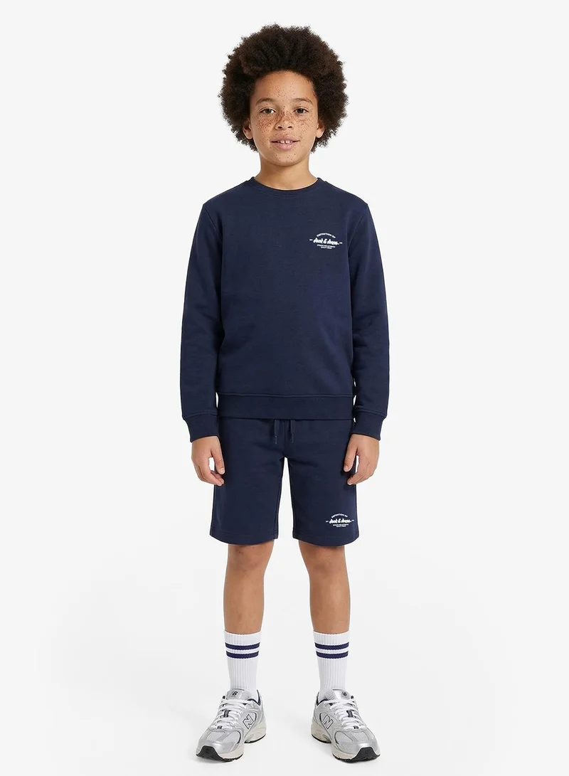 Jack & Jones Junior Kids Sweatshirt And Shorts Set