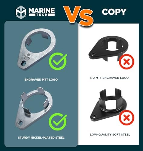 M Marine Tech Tools Marine Tech Tools Bearing Retainer Tool, Removes & Installs Bearing Retainers on Bravo III Drives, Mercury Outboard Tools, Bearing Retainer Wrench, Replacement 91-805374 1 - Image 2