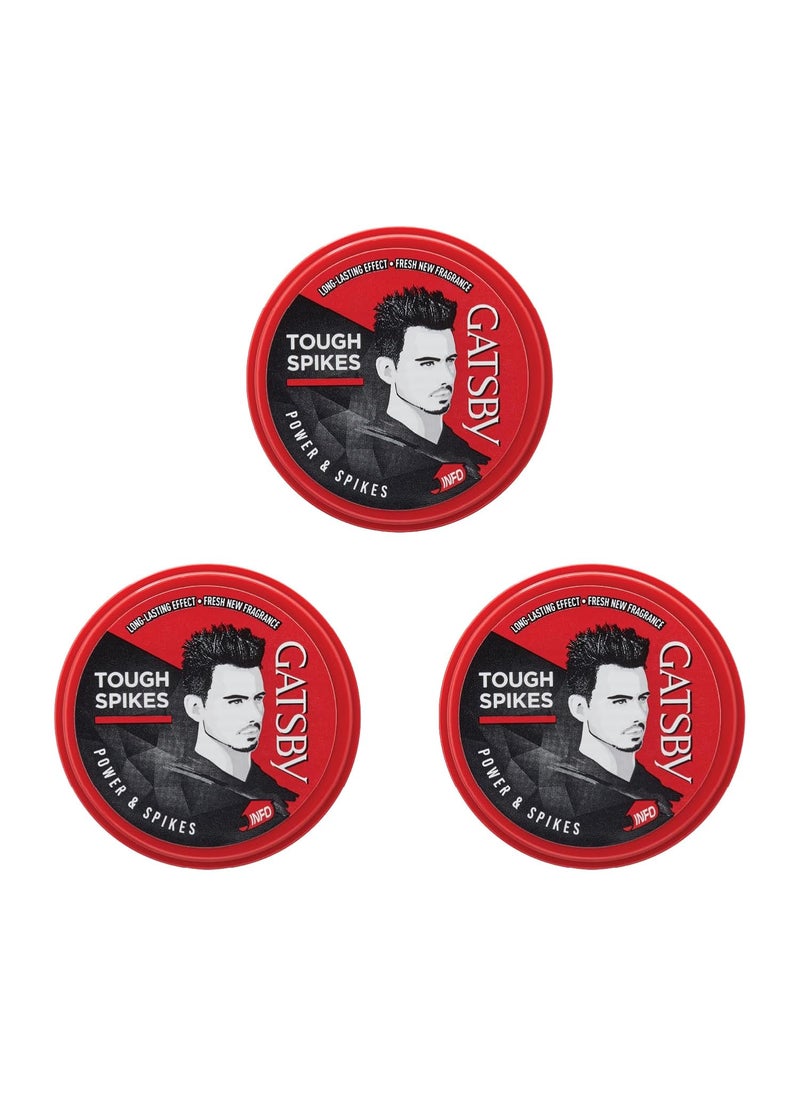 GATSBY Gatsby Japan Hair Styling Wax for Men Power Spikes 25g Set of 3  - Image 1