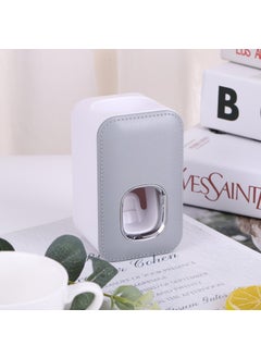 Generic Automatic Toothpaste Dispenser Wall-Mounted Toothbrush Holder Bathroom Home Use No Punching Toothpaste Squeezer fashion gray 