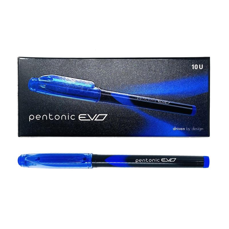Pentonic EVO 0.7 mm Gel Pen | Blue Ink,Pack of 5 - Image 4