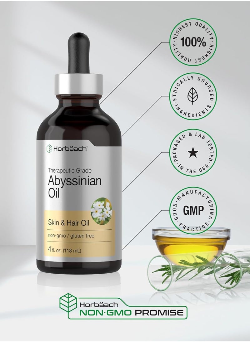 Horbaach Horbäach Abyssinian Oil | 4 fl oz | Hair and Skin Oil | Paraben, SLS and Fragrance Free | from Crambe Abyssinica Seed  - Image 3