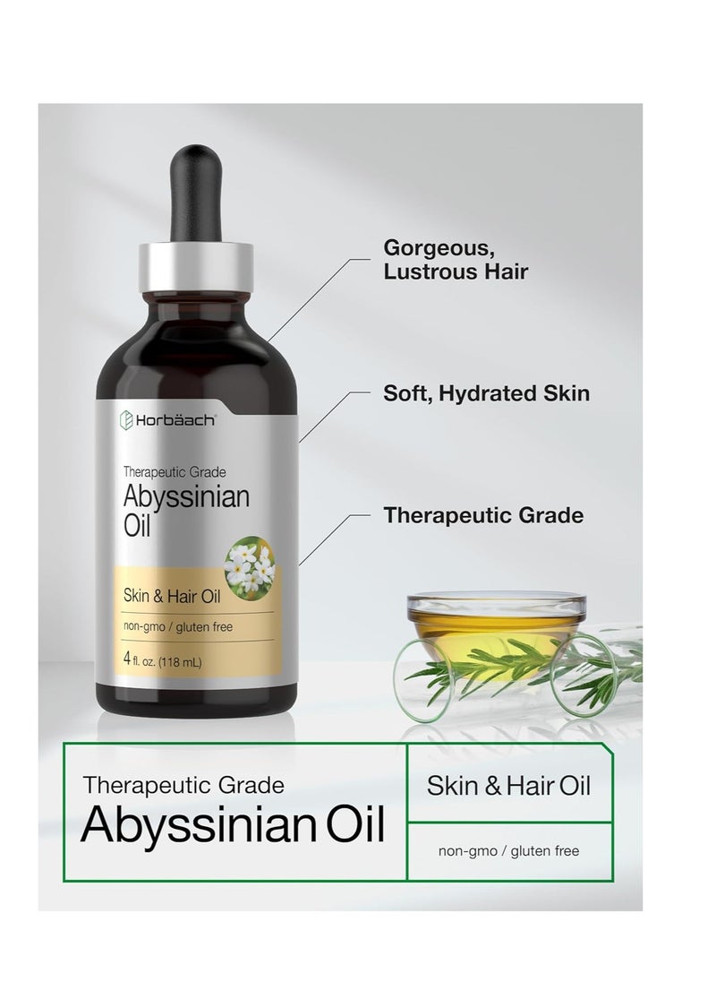 Horbaach Horbäach Abyssinian Oil | 4 fl oz | Hair and Skin Oil | Paraben, SLS and Fragrance Free | from Crambe Abyssinica Seed  - Image 4