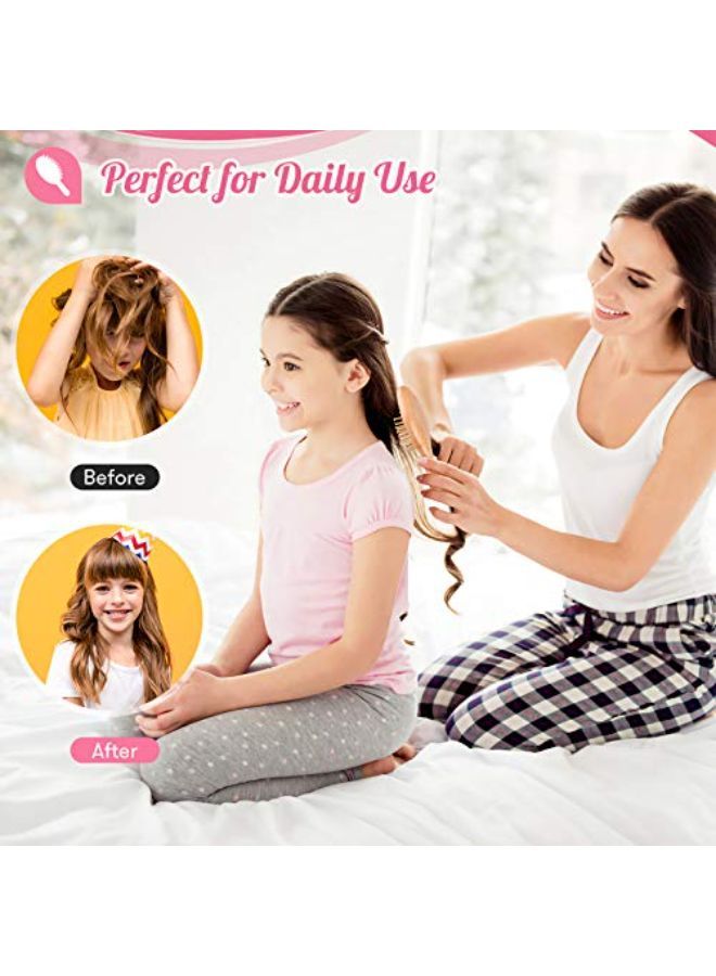 URTHEONE Mini Hair Brush ,Detangling Brush For Thick Curly Thin Long Short Wet Or Dry Hair, Pocket Travel Small Paddle Hair Brush For Men Women Kids - Image 3