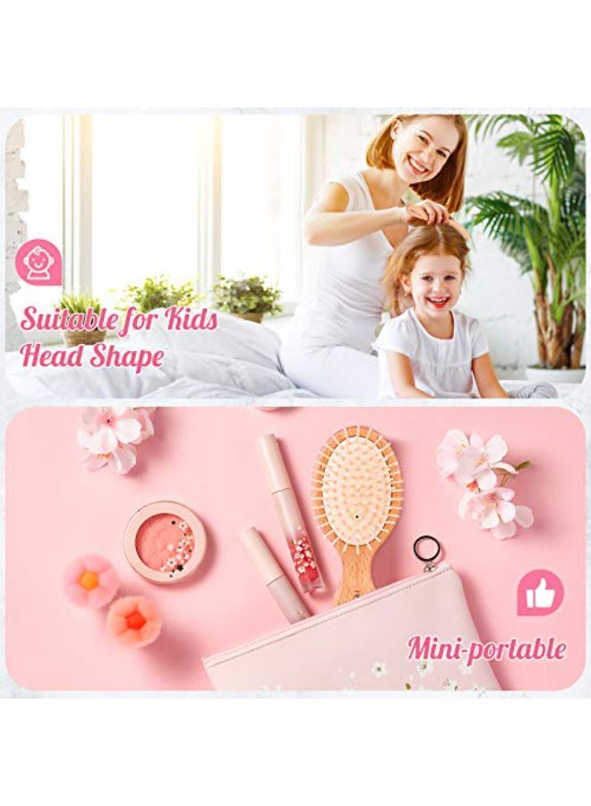 URTHEONE Mini Hair Brush ,Detangling Brush For Thick Curly Thin Long Short Wet Or Dry Hair, Pocket Travel Small Paddle Hair Brush For Men Women Kids - Image 1