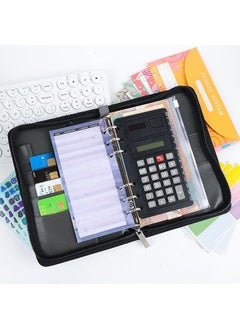 erorex Budget Binder With Zipper Envelopes 100 Day 52 Week Money Saving Challenge Book With Calculator A6 Budget Planner Binder With Envelopes Money Organizer For Cash Stuffing  - Image 5