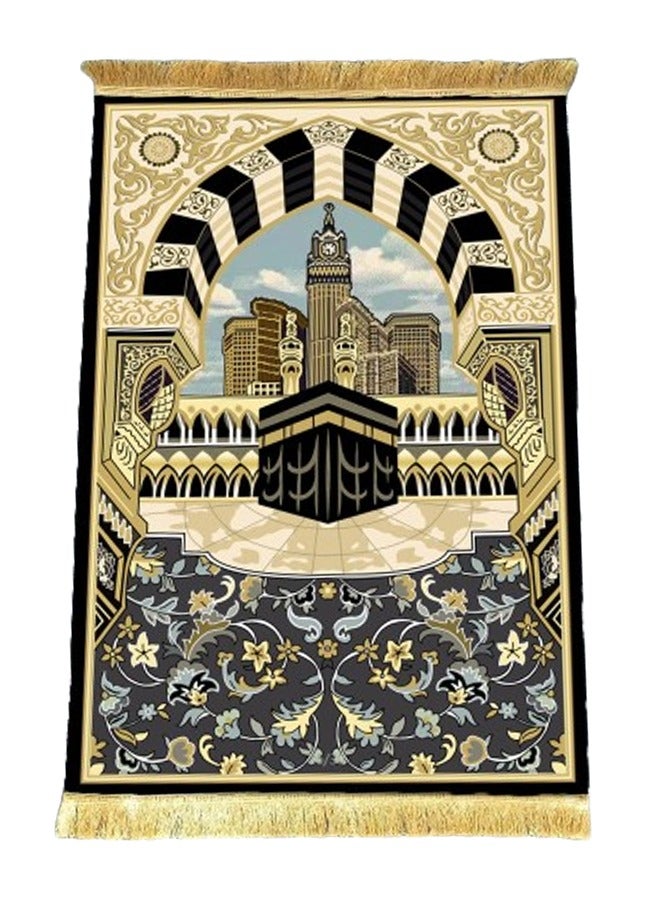 زي سي إم - هابي سجادة صلاة من الصوف المطلي بالماس الذهبي قابلة للطي 70x120 سم - Image 1