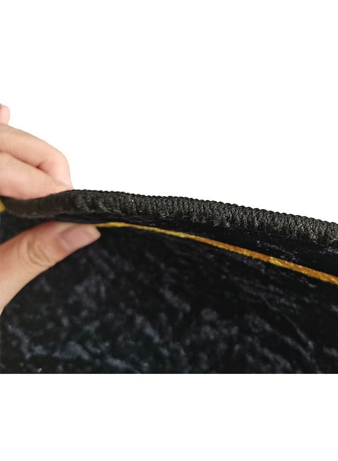 زي سي إم - هابي سجادة صلاة من الصوف المطلي بالماس الذهبي قابلة للطي 70x120 سم - Image 5