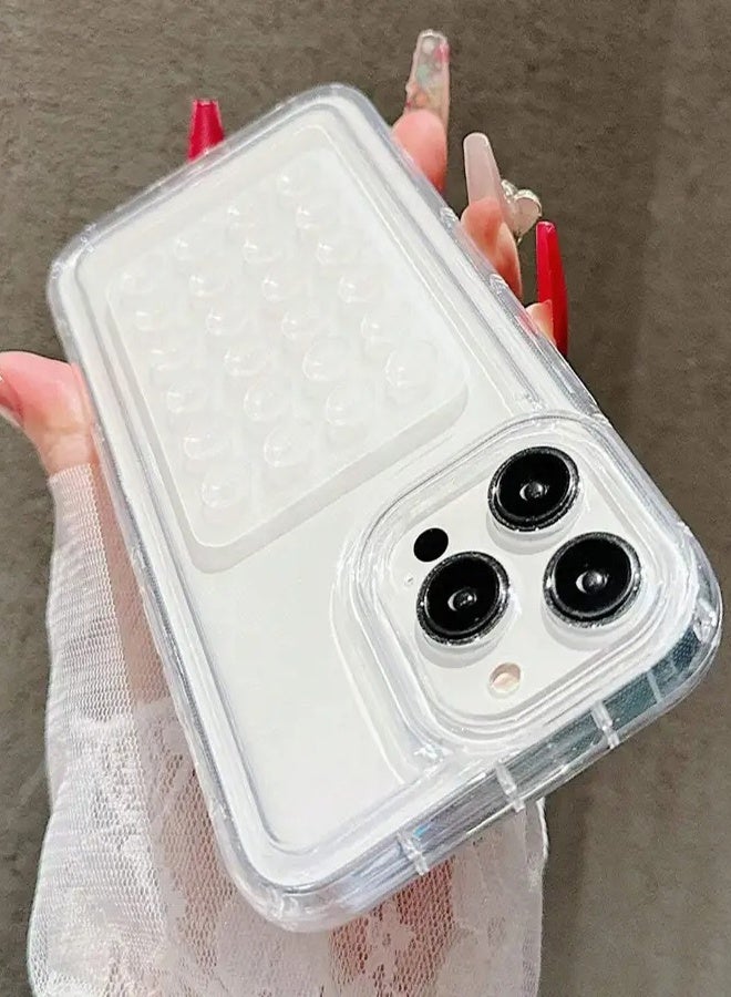 Silicone Suction Cup Phone Case Mount Double Sided, Phone Accessories Hands-Free Strong Grip Holder for Selfies and Videos, Silicon Phone Holder for iPhone and Android (Clear) - Image 5