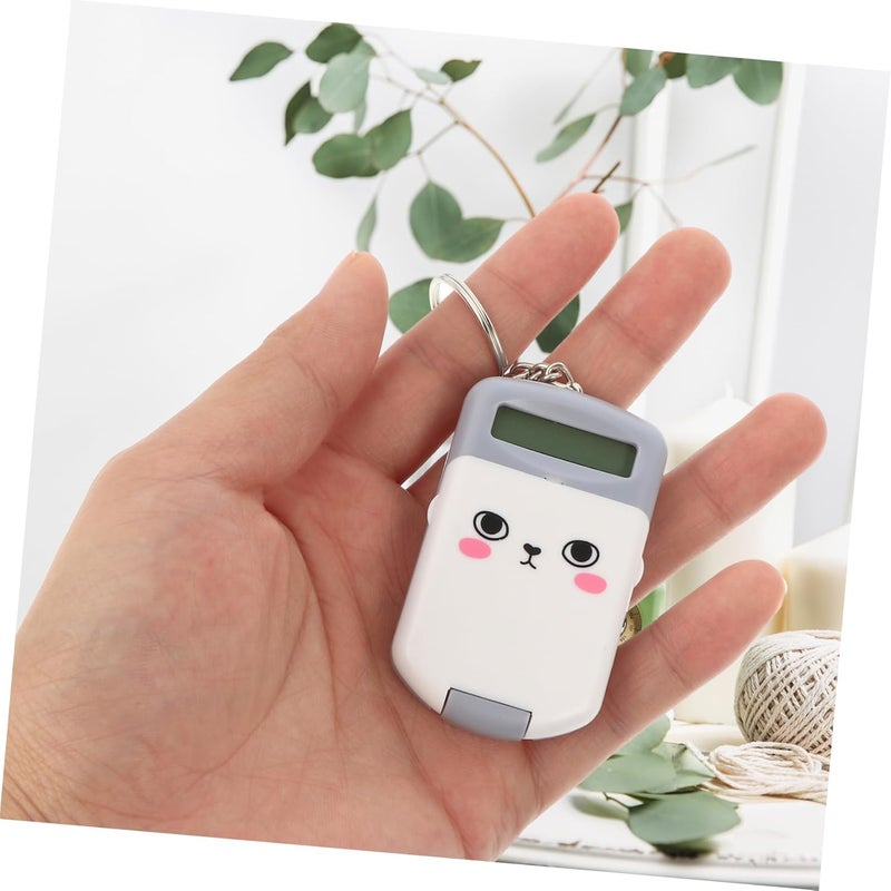 Angoily 2pcs Portable Mini Calculator for Students and Lightweight Compact Electronic Arithmetic Device Cute Gray Handheld Design for School Office and Daily Use - Image 5