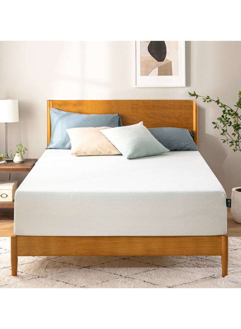 زينوس مرتبة زينوس من إسفنج الذاكرة برائحة الشاي الأخضر | مقاس كينج | دعم متوسط ​​الصلابة | خالية من الألياف الزجاجية | تخفيف الضغط في مناطق محددة | معتمدة من OEKO-TEX® | معتمدة من CertiPUR-US® | مرتبة في صندوق | 180 عرض × 200 طول × 30 ارتفاع سم | - Image 1