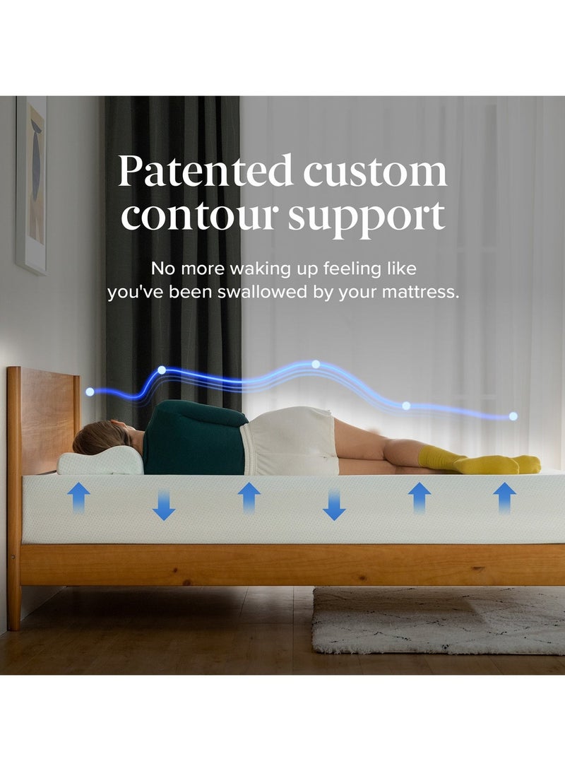 زينوس مرتبة زينوس من إسفنج الذاكرة برائحة الشاي الأخضر | مقاس كينج | دعم متوسط ​​الصلابة | خالية من الألياف الزجاجية | تخفيف الضغط في مناطق محددة | معتمدة من OEKO-TEX® | معتمدة من CertiPUR-US® | مرتبة في صندوق | 180 عرض × 200 طول × 30 ارتفاع سم | - Image 4